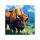 bear spirit bounty bison symbol icon