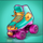 beast mode roller skates symbol icon
