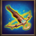 beat the griffins gold powerpoints crossbow symbol icon