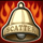bells on fire hot scatter symbol icon