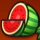 bells on fire rombo watermelon symbol icon