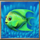 beware the shark fish green symbol icon