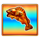 big bass trophy catch golden fish symbol icon