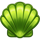 big boat big catch green clam symbol icon