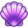 big boat big catch purple clam symbol icon