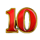big brown 10 symbol icon