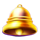 big cash joker hold and win gold bell symbol icon