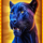 big cat gold jaguar symbol icon