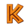 big cat gold k symbol icon