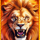 big cat gold lion symbol icon