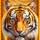 big cat gold tiger symbol icon