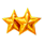 big catch xmas gold stars symbol icon