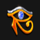 big egyptian fortune eye symbol icon