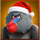 big game christmas santa baboon symbol icon
