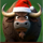 big game christmas santa buffalo symbol icon