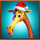 big game christmas santa giraffe symbol icon