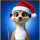 big game christmas santa meerkat symbol icon