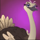 big game ostrich symbol icon