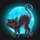 big scary fortune cat symbol icon