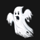 big scary fortune ghost symbol icon