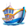 big snapper boat symbol icon