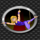 big top circus gymnast symbol icon