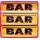 bigger cash win triple bar symbol icon