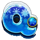 bigger piggy christmas bank blue q symbol icon
