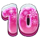 bigger piggy christmas bank pink 10 symbol icon
