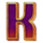 bigger the loot chamber of riches letter k symbol icon