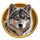 bison moon thunder charge wolf symbol icon