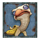 bizarre banana bird symbol icon