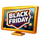 black friday cart craze black friday monitor symbol icon