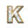 black lounge bell link k symbol icon