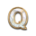 black lounge bell link q symbol icon