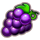 black seven bell link grape symbol icon