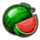 black seven bell link watermelon symbol icon