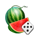 blasting rubies dice watermelon symbol icon