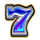 blazing cash 7 blue symbol icon