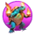 blazing circus fire turtle symbol icon