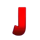 blazing circus red j symbol icon
