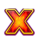 blazing gold coins running wins x symbol icon