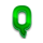 blazing horses hold and win letter q symbol icon