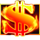 blazing luck scatter symbol icon
