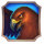 blazing mustang 50 lines hawk symbol icon