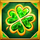 blazing stones clover symbol icon