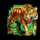 blazing tiger greentiger symbol icon