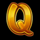 blazing tiger q letter symbol icon