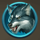 blazzing mammoth wolf symbol icon