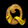 blood and gold q letter symbol icon